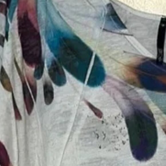 Love Culture Multicolor Abstract Women's Top - Picture 5 of 5